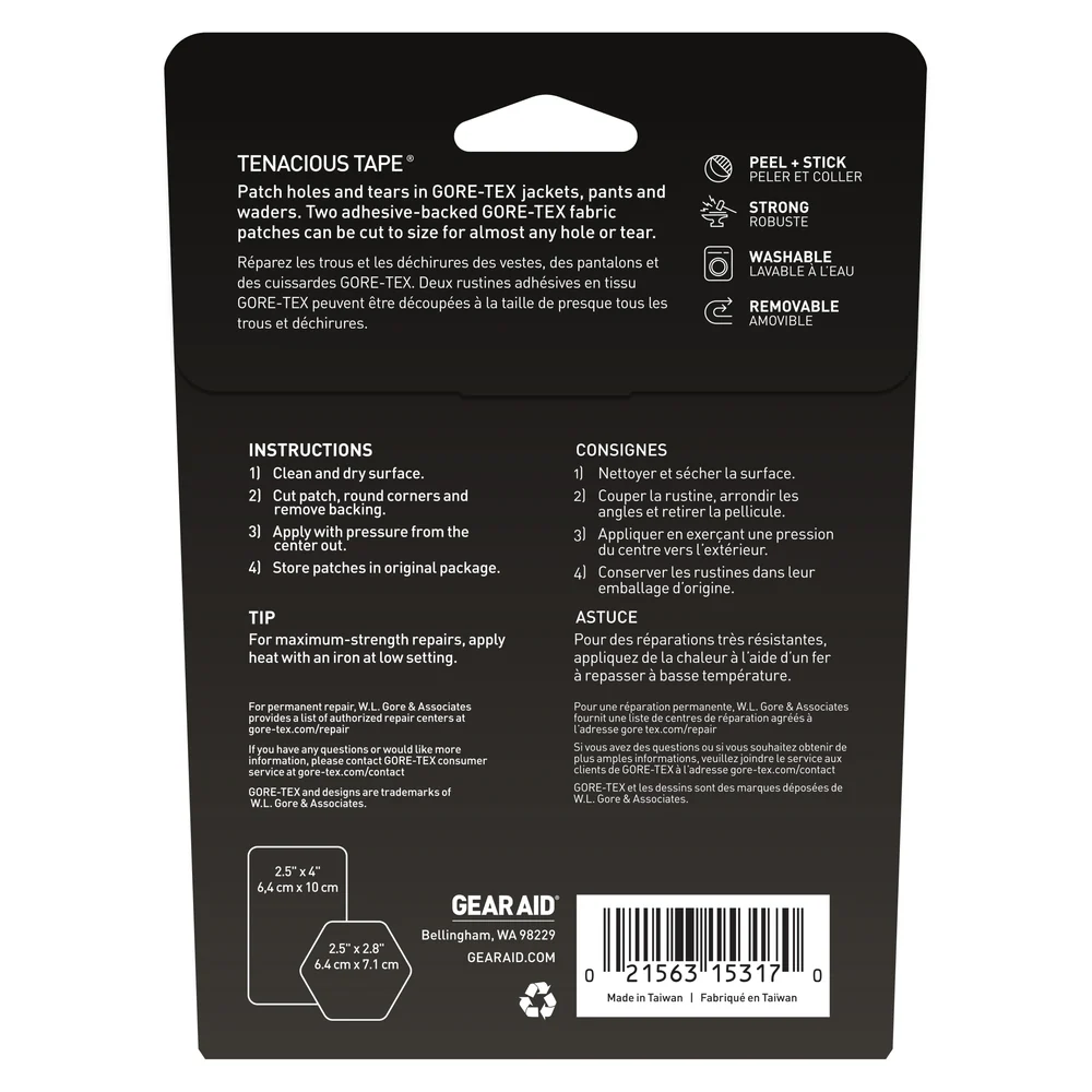 Rustines en tissu Gore-Tex Fabric Patches