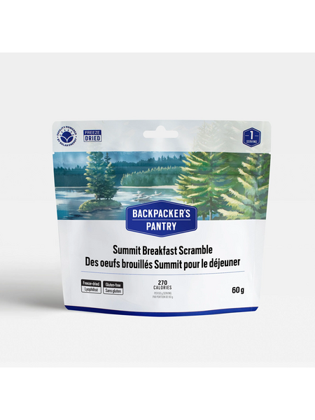 Backpacker's Pantry Des oeufs brouillés Summit pour le déjeuner