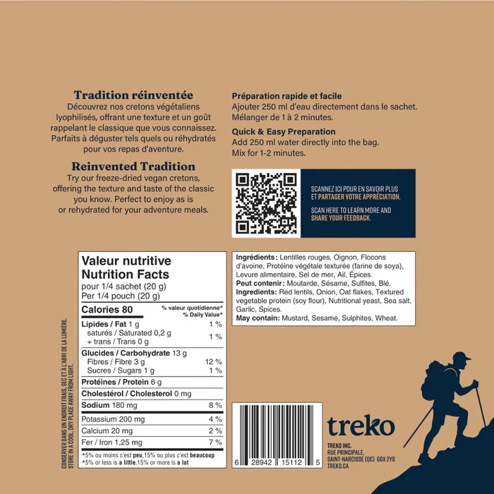 Treko Cretons d'expé véganes