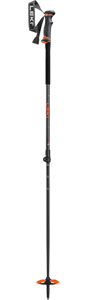 Leki Bâtons de marche Helicon Lite Anthracite/Neon Orange 110-145 cm