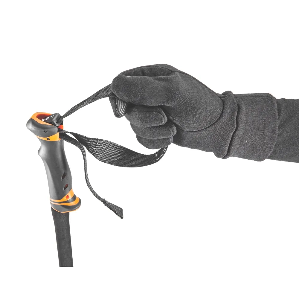 Leki Bâtons de marche Helicon Lite Anthracite/Neon Orange 110-145 cm