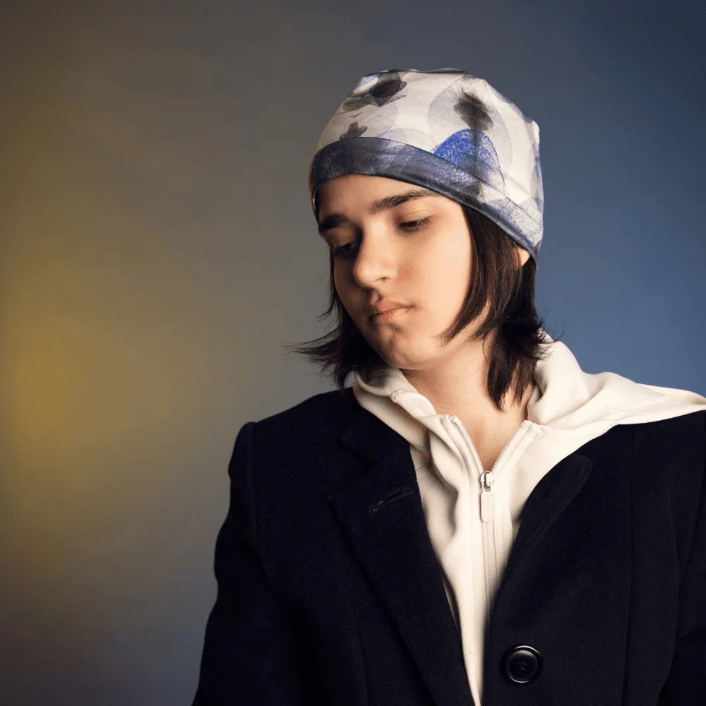 Lalita's Art Shop Tuque Blue Feathers - Femme