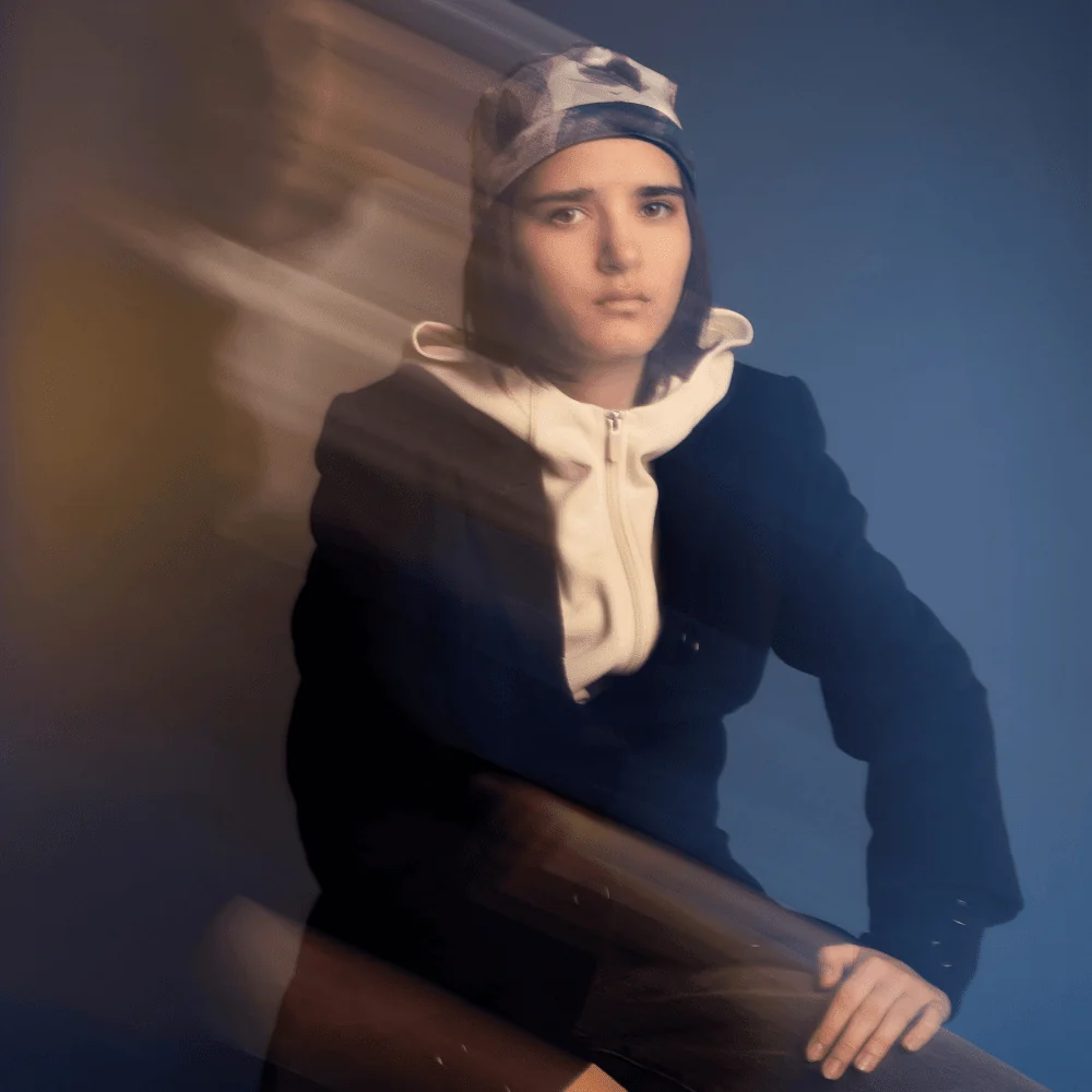Lalita's Art Shop Tuque Blue Feathers - Femme