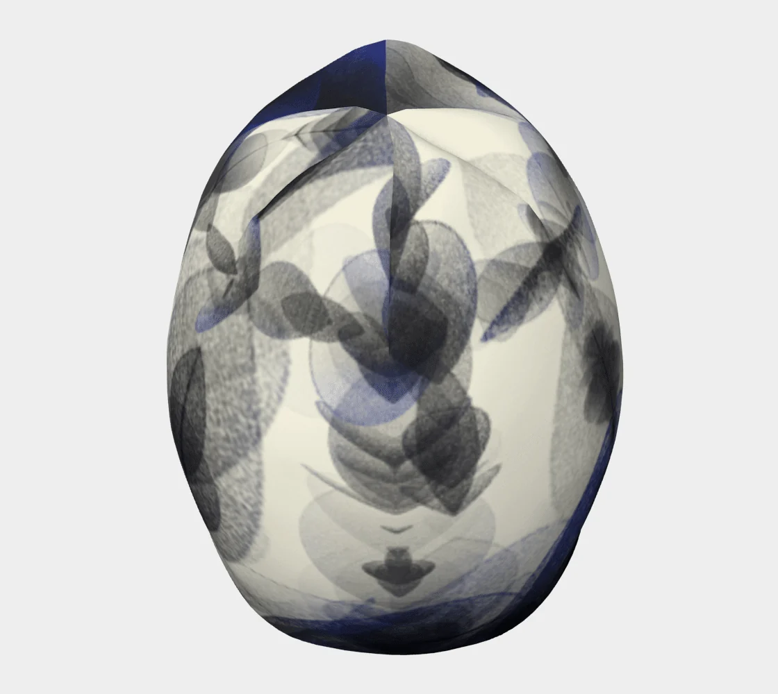 Lalita's Art Shop Tuque Blue Feathers - Femme