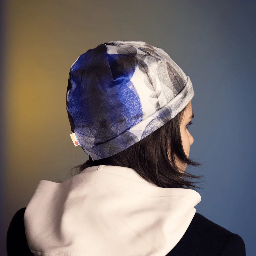 Lalita's Art Shop Tuque Blue Feathers - Femme