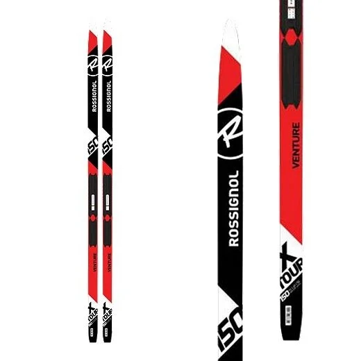 Rossignol Skis de fond XT Venture JR Waxless Long Size Fixations incluse - Enfant