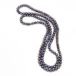 50" 9mm Peacock Pearl Necklace