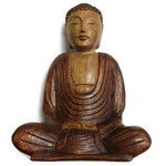 Hand Carved Buddha 2 Tone Medium 20cm