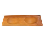Hand Carved Double Spice Plate