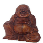 Hand Carved Hotei Medium