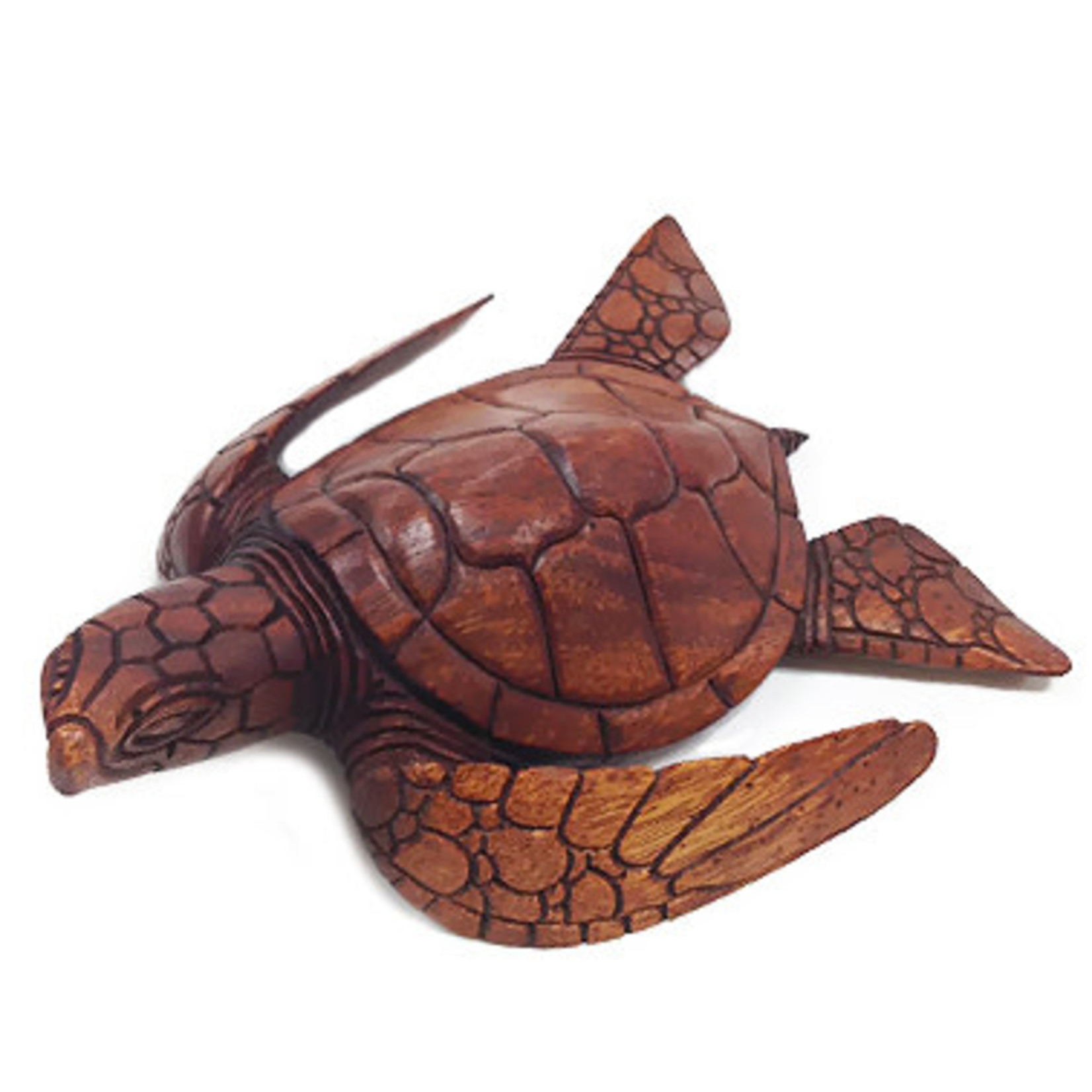 Hand Carved Monkeypod Turtle, 32cm