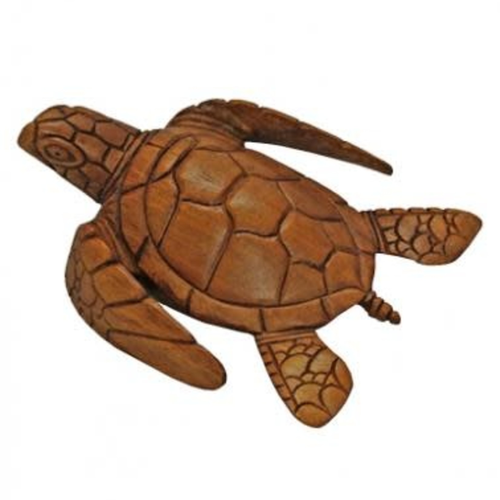 Hand Carved Monkeypod Turtle, 15cm