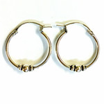 SE127 Sterling Silver Hoop Earrings