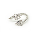 Sterling Silver Adjustable Monstera Ring