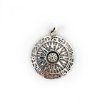 P272 Sterling Silver Compass Pendant