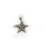 P278 Sterling Silver Bumpy Starfish Pendant