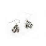 SE376 Sterling Silver Turtle Dangle Earrings