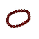 Red Agate Gemstone Stretch Bracelet 8mm