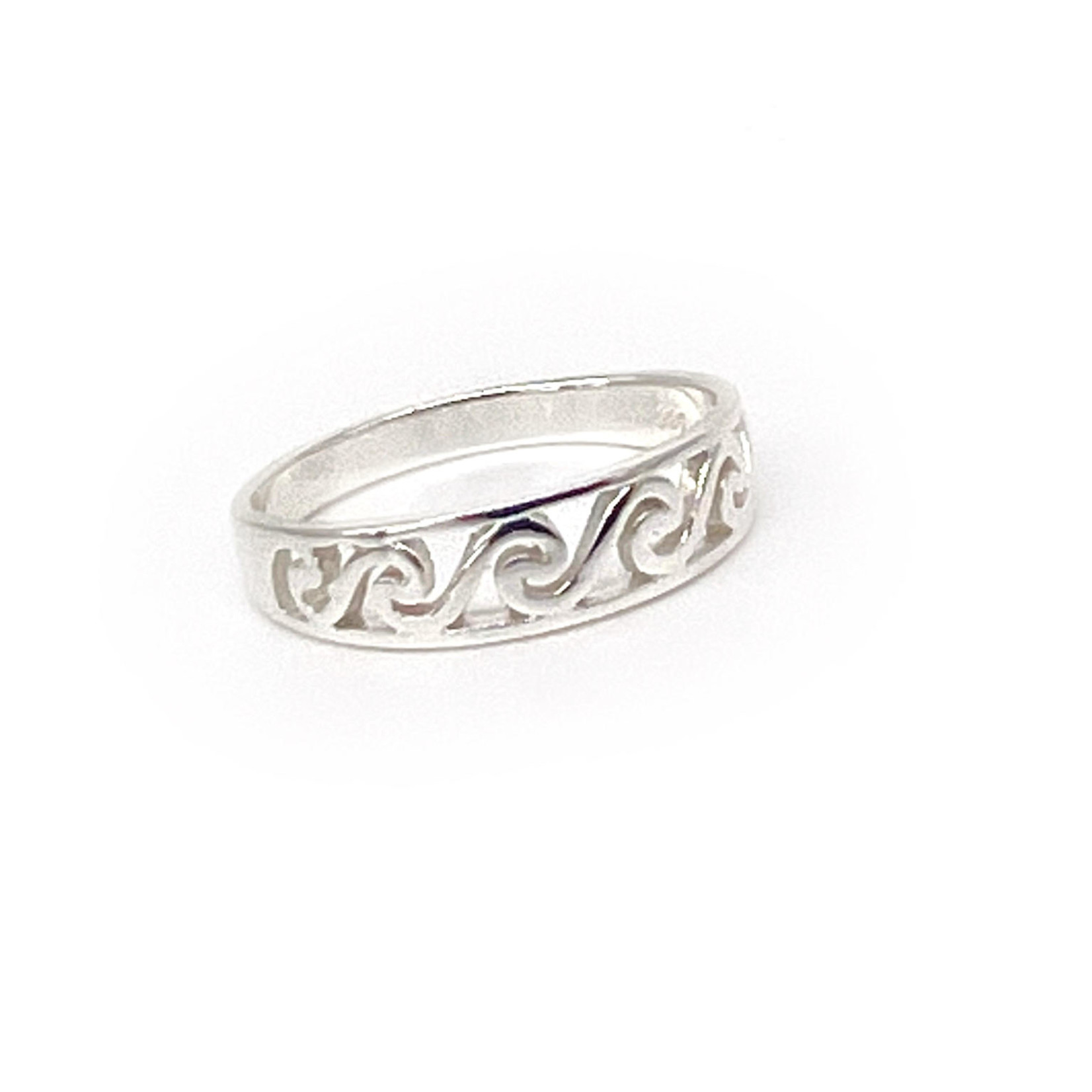 Sterling Silver Enclosed Wave Ring