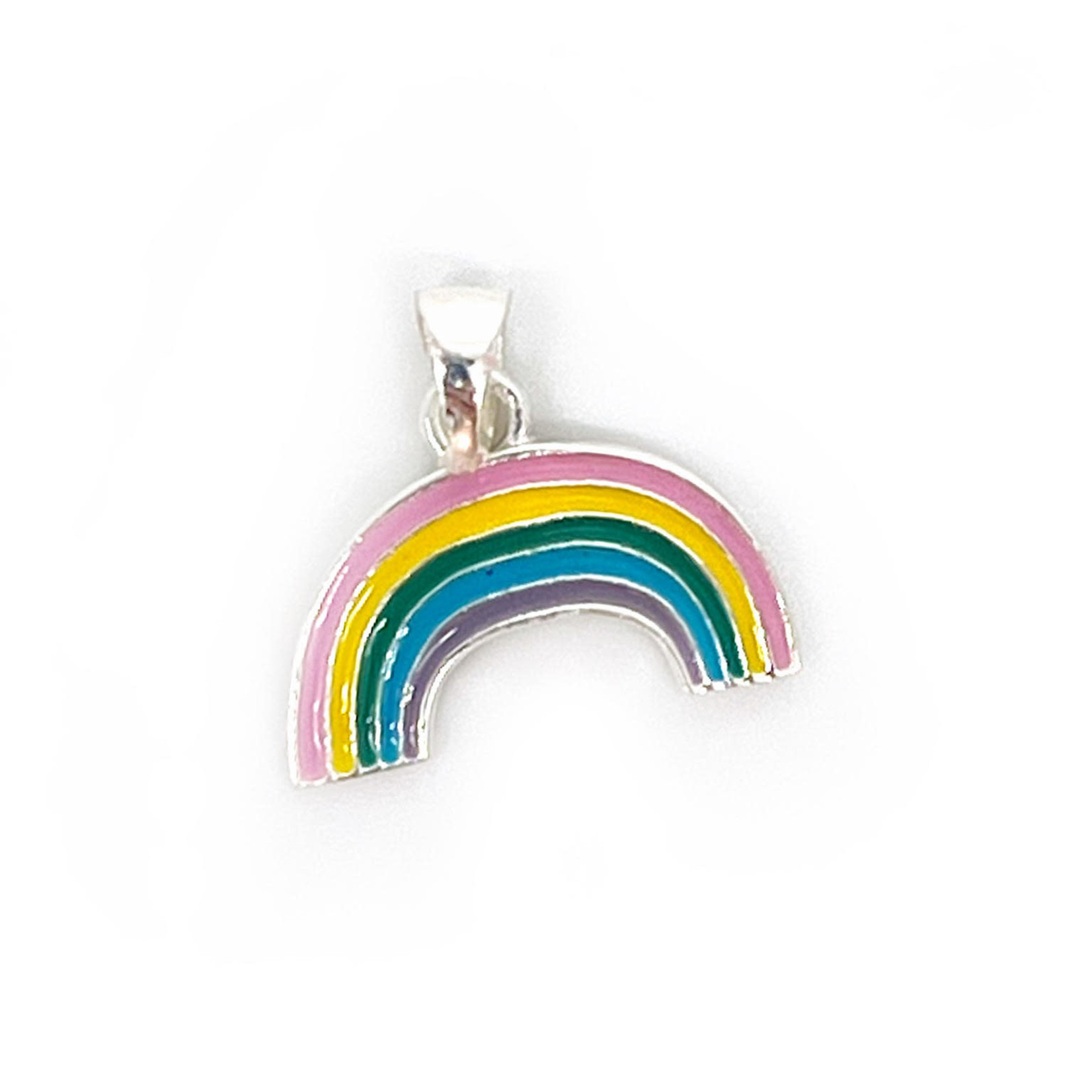 P288 Sterling Silver Rainbow Pendant