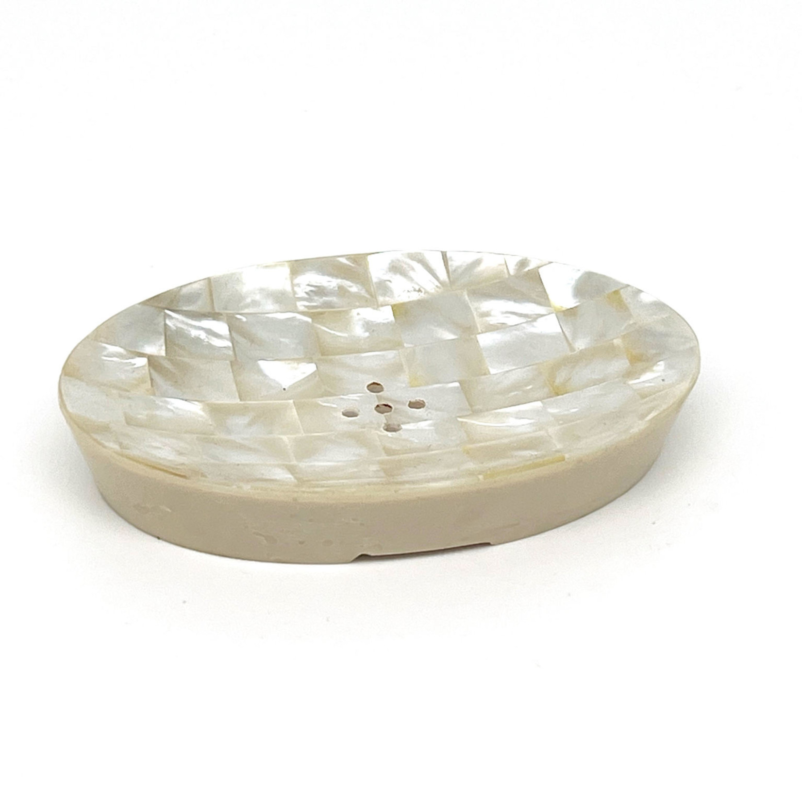 Hand Made Mother of Pearl Soap Dish Oval