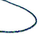 Chrysocolla Adjustable 16-18" 2mm Gemstone Bead Necklace