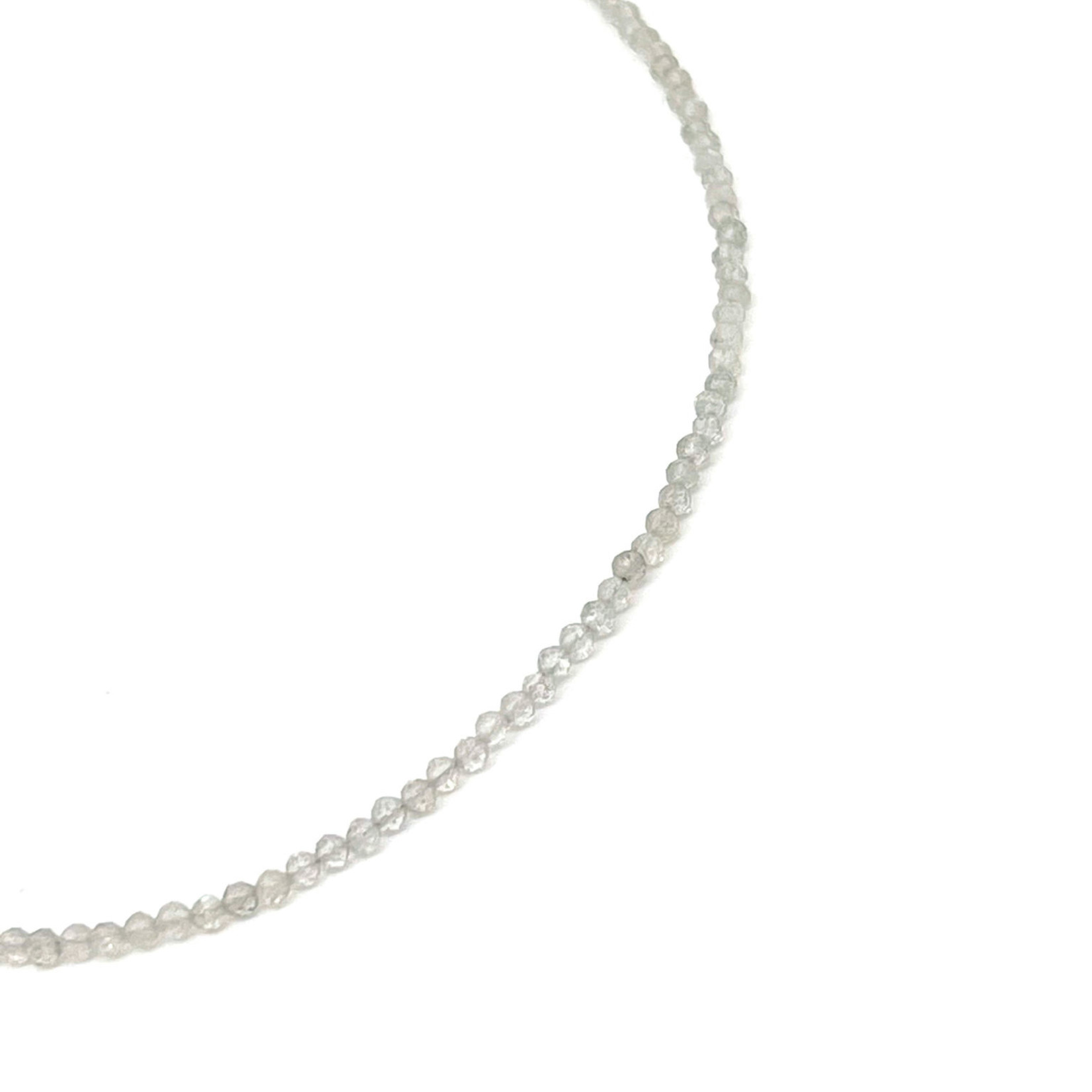 Labradorite Adjustable 16-18" 2mm Gemstone Bead Necklace