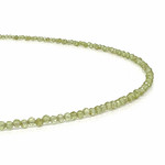 Peridot Adjustable 16-18" 2mm Gemstone Bead Necklace