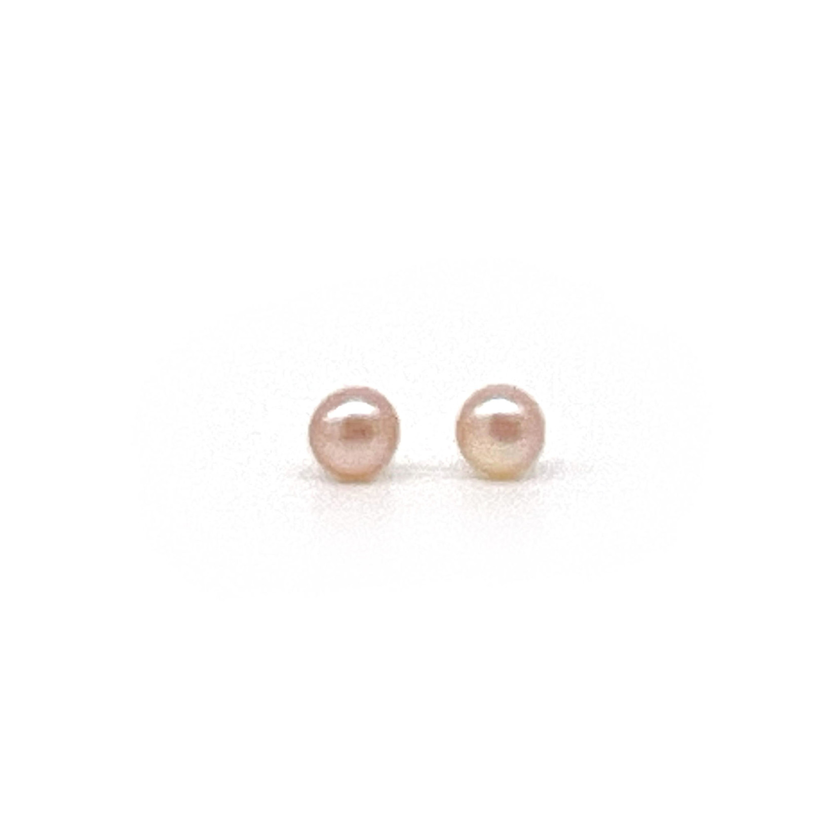 SE514 4mm S/S Pearl Stud Earrings Pink