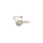 Sterling Silver Eye of Shiva Adjustable Ring