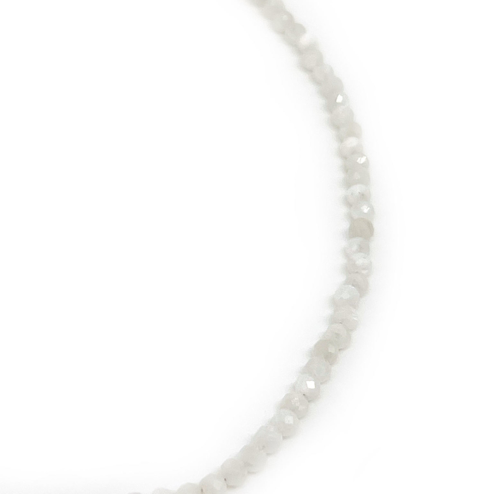 Moonstone Adjustable 16-18” 3mm Gemstone Bead Necklace