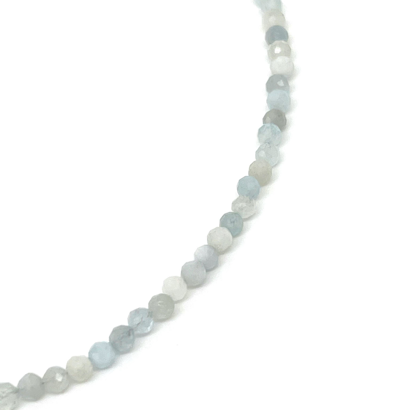 16-18” 4mm Aquamarine Gemstone Necklace