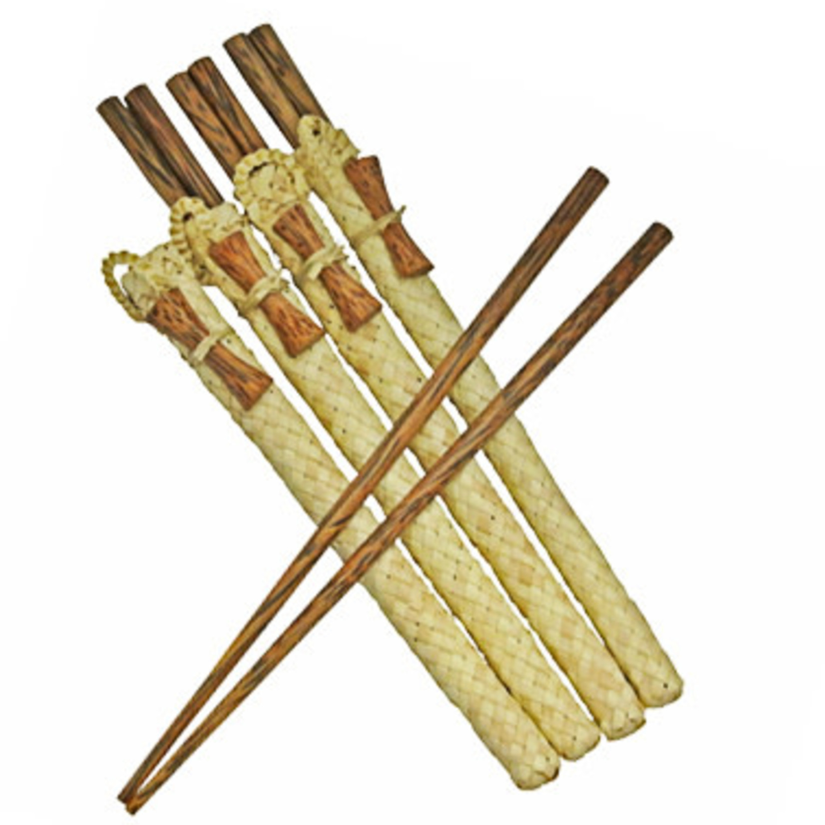 Chopsticks with Sleeves and Rest, Set of 4 Coconut