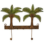 Handmade and Painted Double Iron Hook Palm Tree