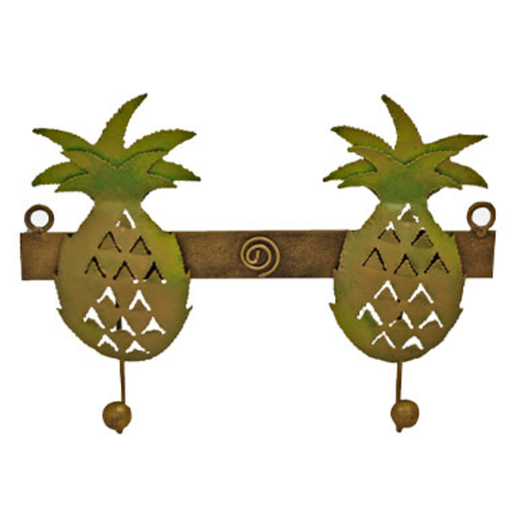 Handmade and Painted Double Iron Hook Pineapple