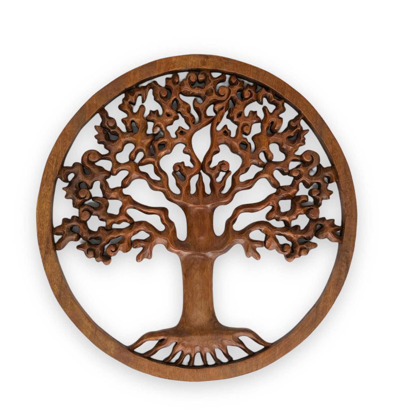 Hand Carved Plaque Tree of Life 40cm