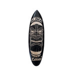 Hand Carved Albesia Wood Surfboard Small #7