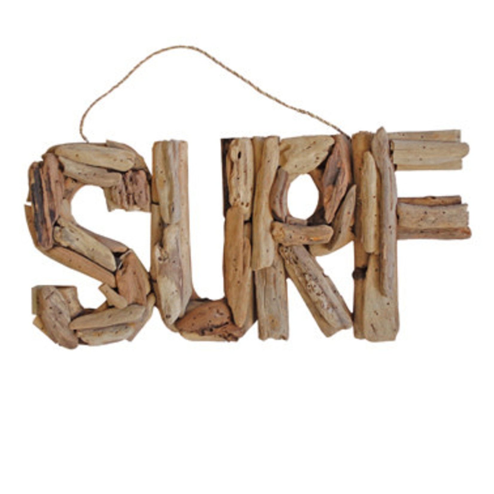 Handmade Driftwood Sign Surf