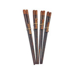 Chopsticks  Palm Wood Two Tone with Rest, Pack of 4