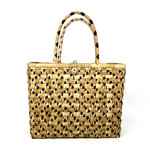 Two Tone Woven Lauhala Hula Bag Sprinkle *AVAILABLE IN 4 SIZES*