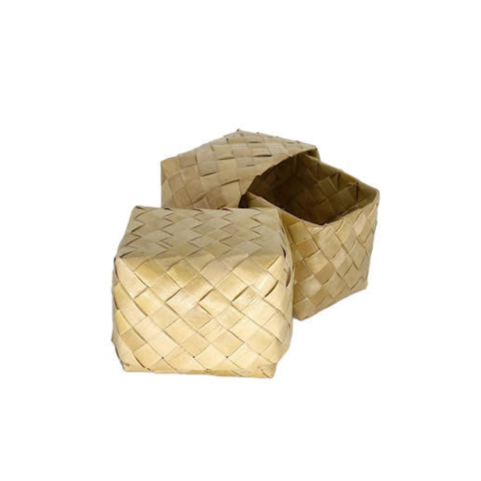 Lauhala Basket with Lid