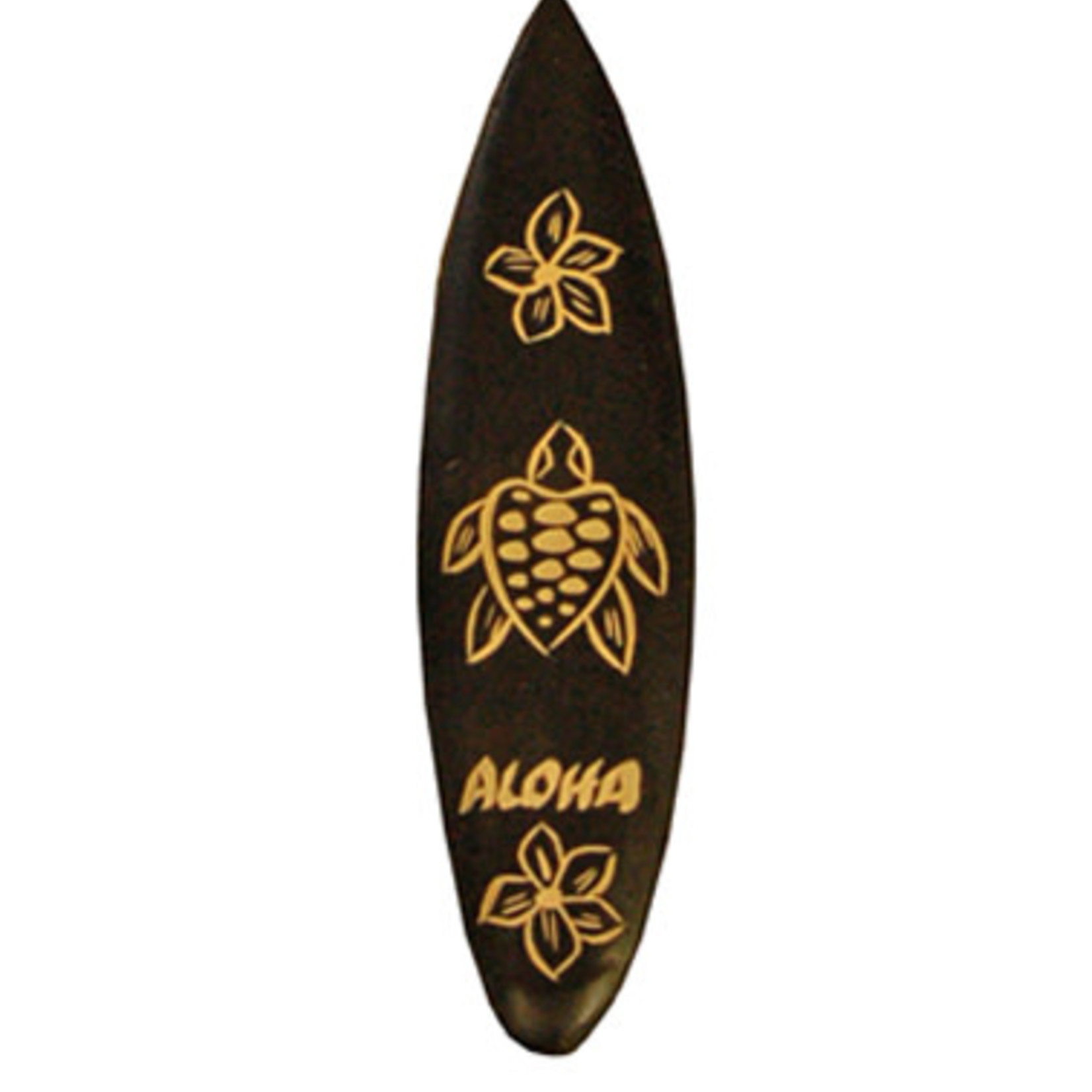 Hand Carved Magnet, Pack of 10 Aloha Surfboard Turtle
