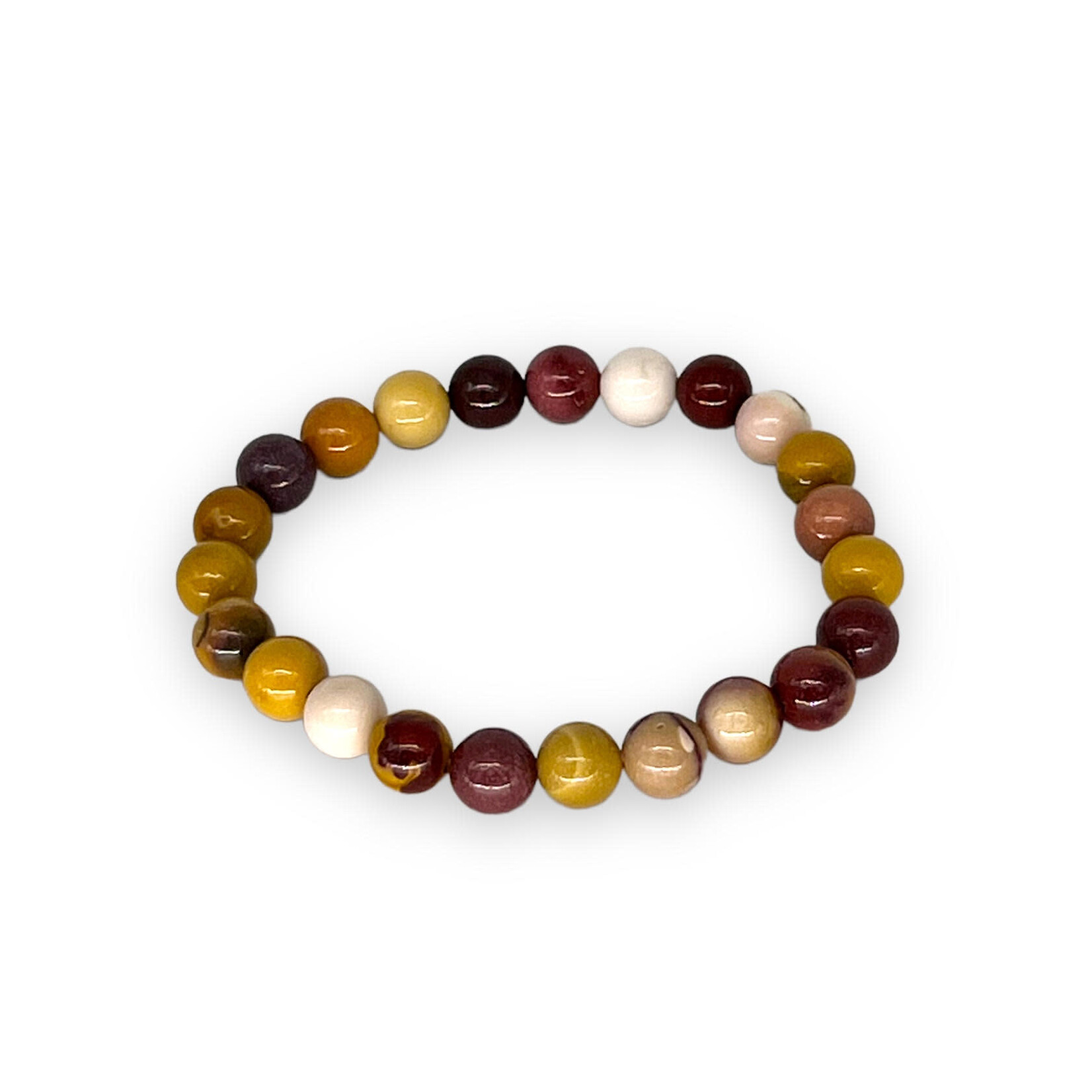 Mookaite Gemstone Stretch Bracelet 8mm