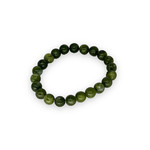 Canada Jade Gemstone Stretch Bracelet 8mm