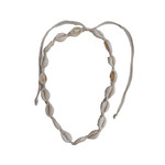 Adjustable Cowry Shell Necklace Cream