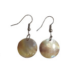 Small Disc Shell Earrings