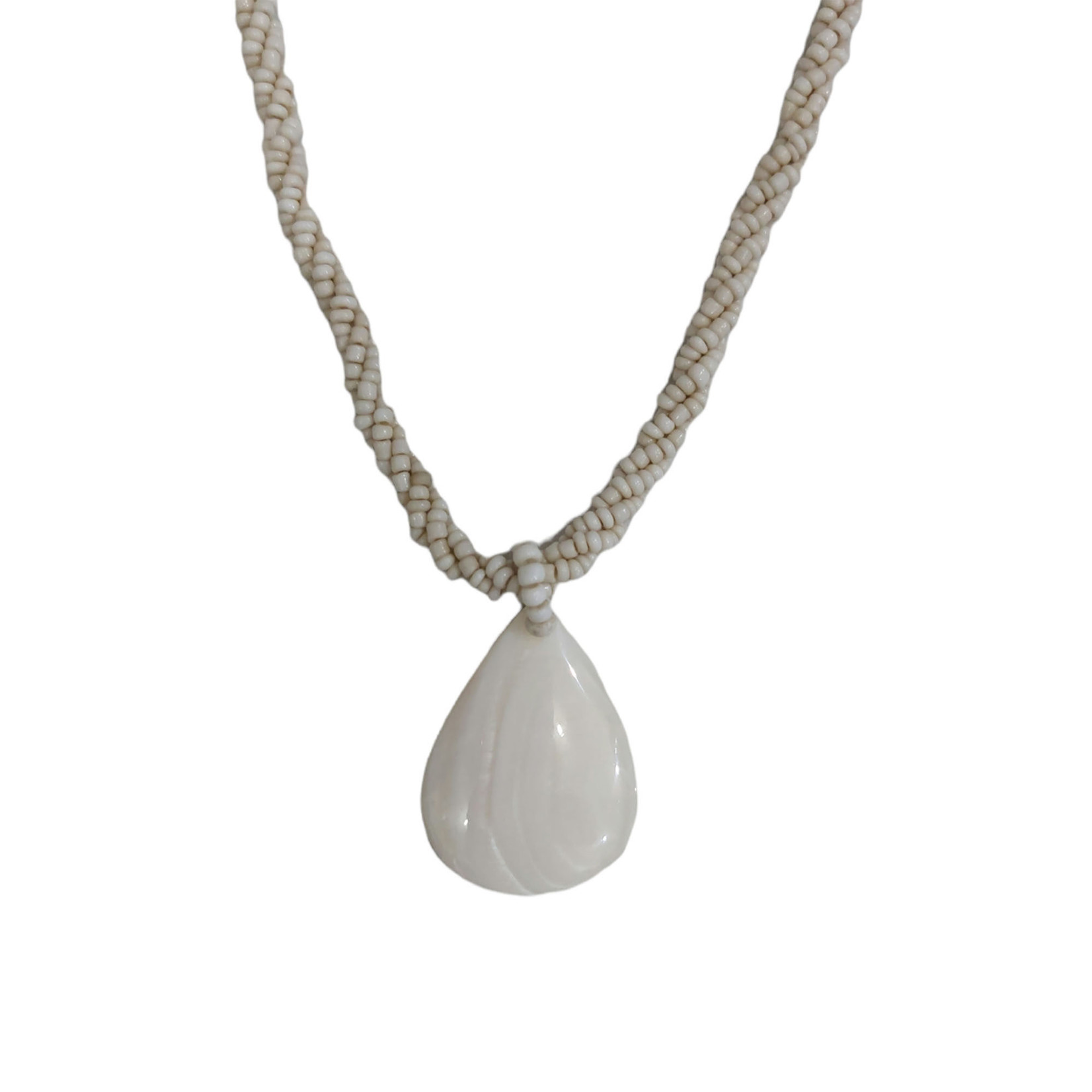 Small Mother of Pearl Rain Drop Necklace
