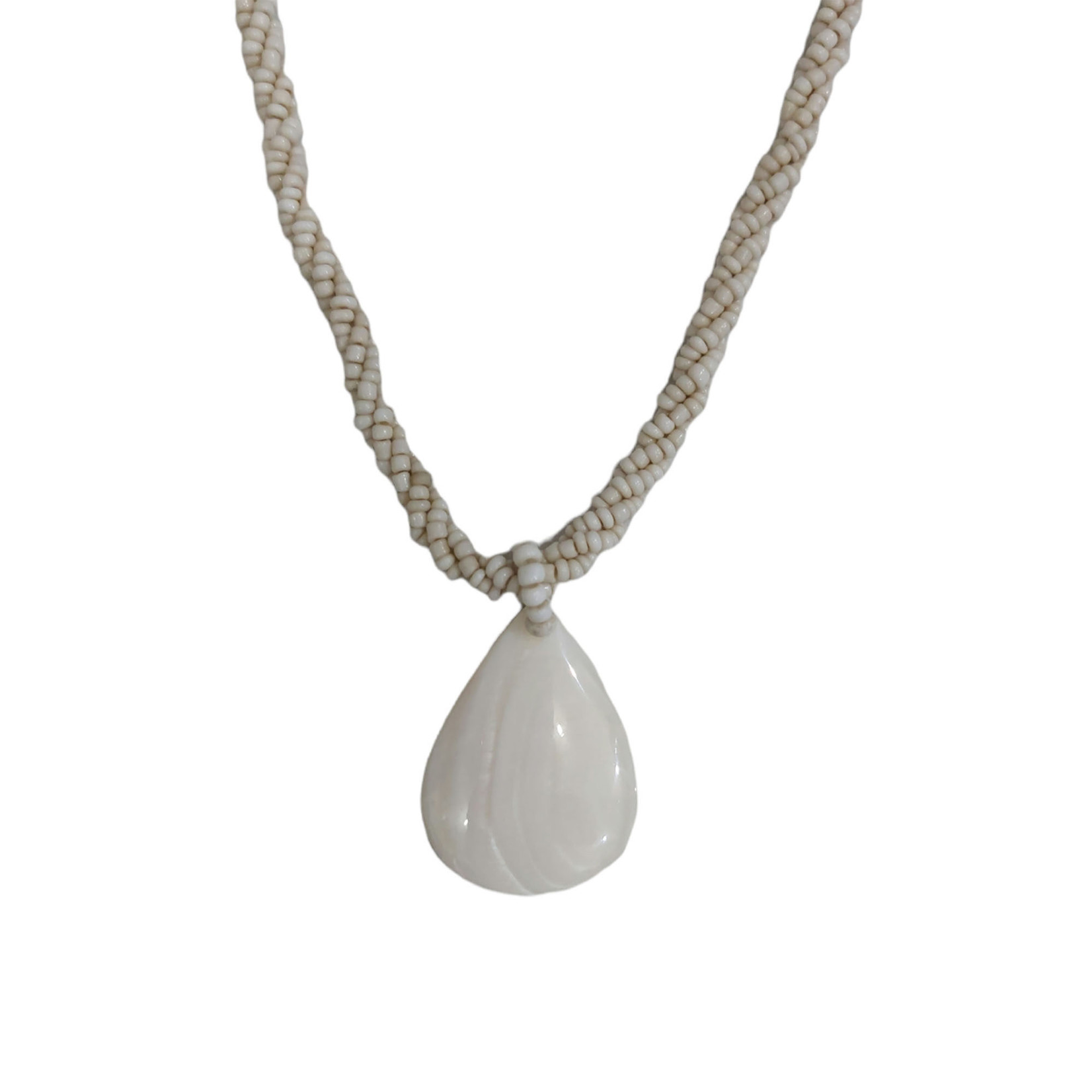 SN18 Petite Mother of Pearl Rain Drop Necklace