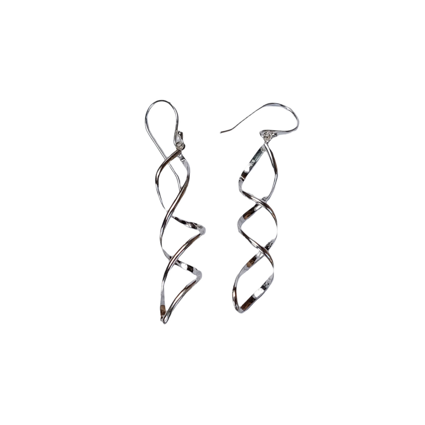 SE445 Sterling Silver Twist Earrings