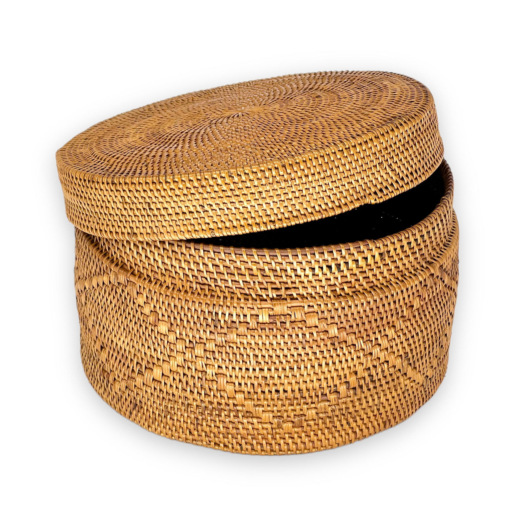Hand Woven Ata Basket #64 Large Round With Cover